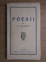 George Calinescu - Poesii (1937)