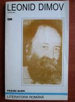 Leonid Dimov - Versuri