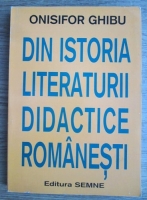 Onisifor Ghibu - Din istoria literaturii didactice romanesti