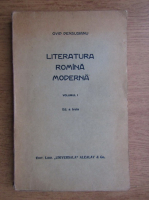 Ovid Densusianu - Literatura romana moderna (1929, volumul 1)