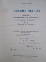 Valeriu Anania - Cerurile Oltului (cu autograful si dedicatia autorului)