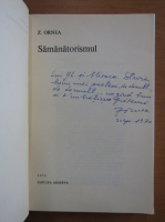 Z. Ornea - Samanatorismul (cu autograful autorului)